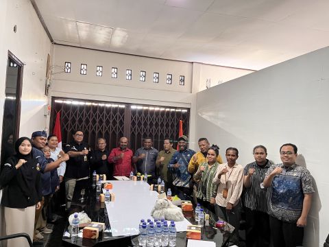Rapat Koordinasi Bawaslu bersama KPU Papua Pegunungan
