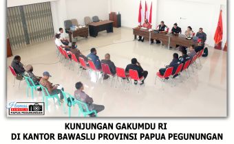 Kunjungan Gakumdu Bawaslu RI Di Kantor Bawaslu Provinsi Papua Pegunungan