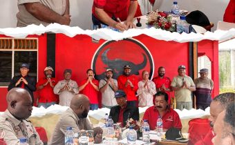 Bawaslu Papua Pegunungan melaksanakan Konsolidasi Demokrasi di Wamena, Jumat (11/9/2026)."